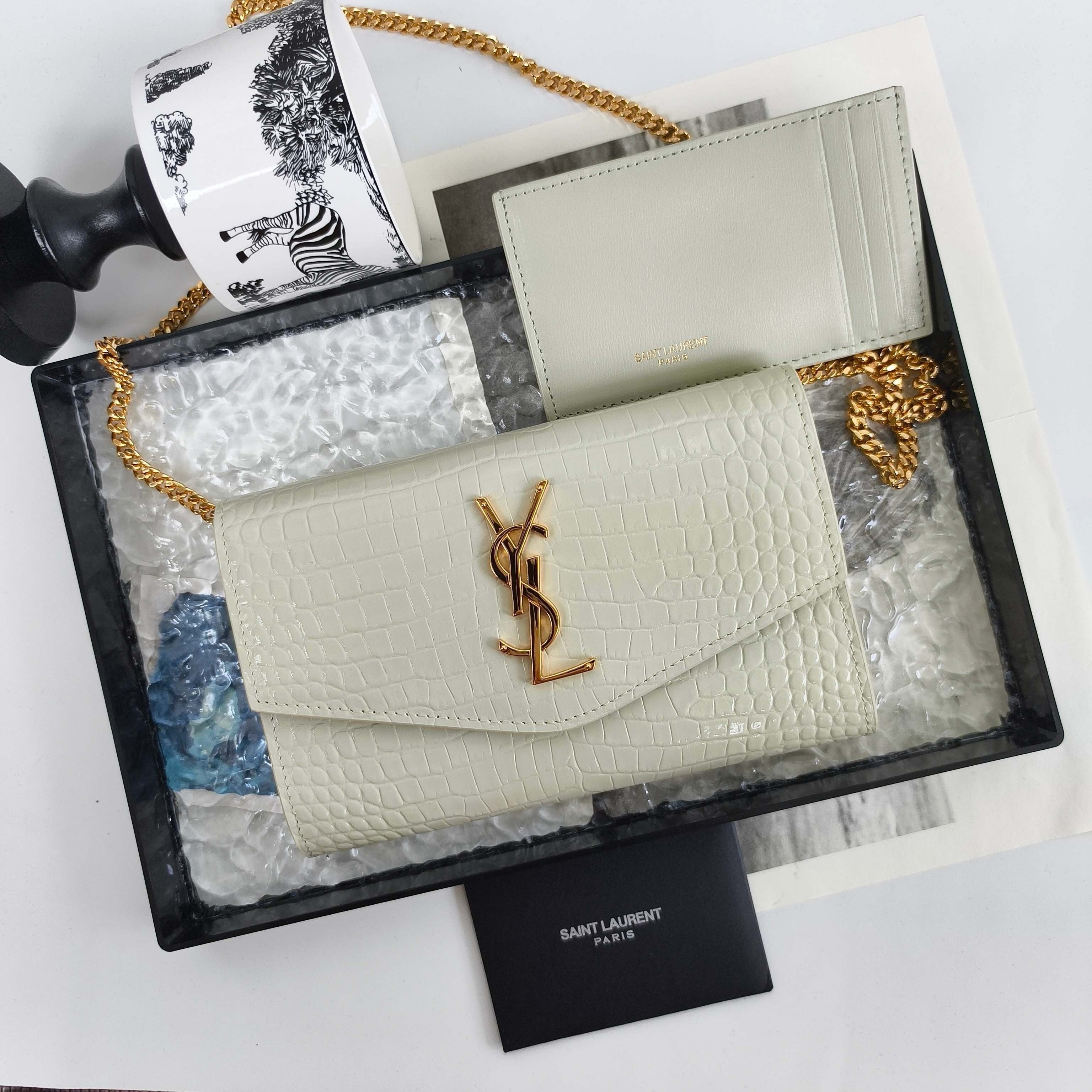 YS Mini Envelope Bag with Chain Strap  (Premium quality )