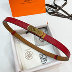 Slim Leather Waist Belt – Adjustable Fit