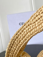 Classic Panier Cabas Woven Basket Bag | Triomphe |Premium Quality ++|