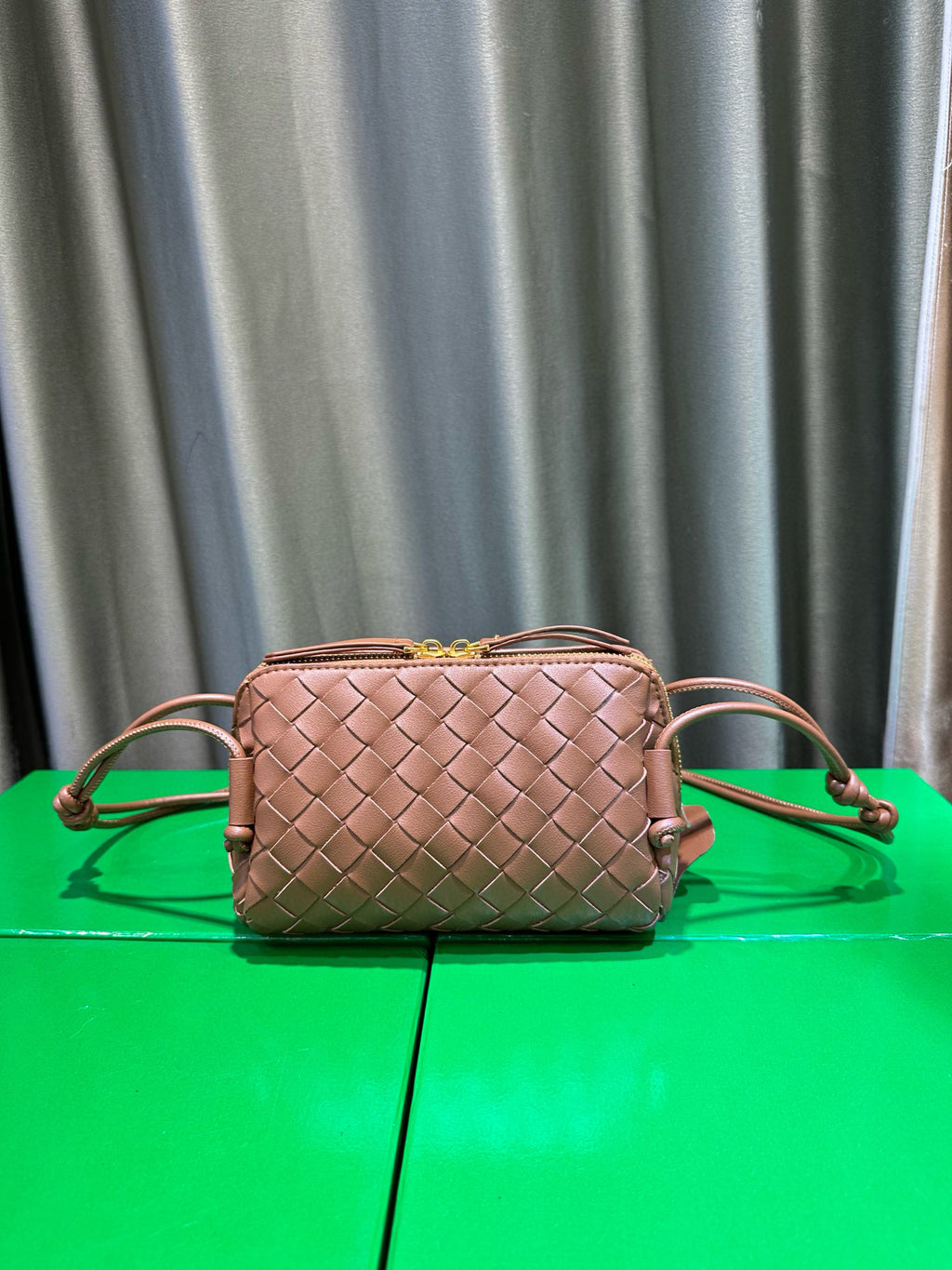 Woven Leather Concert Pouch