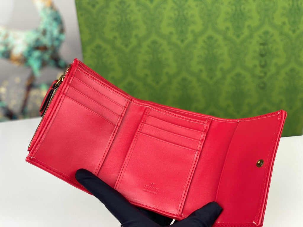 Double J  Bronze Metal Folding Clip Wallet