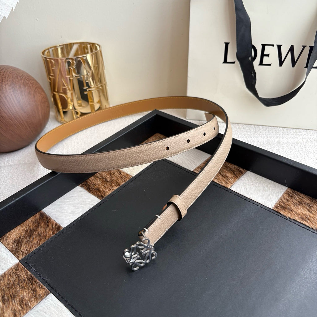 Anagram Buckle Leather Belt