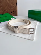 2.5 Women’s Handwoven Intreccio Leather Belt — New 2025