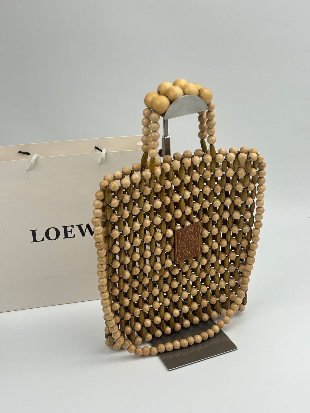 Anagram Wooden Bead Tote