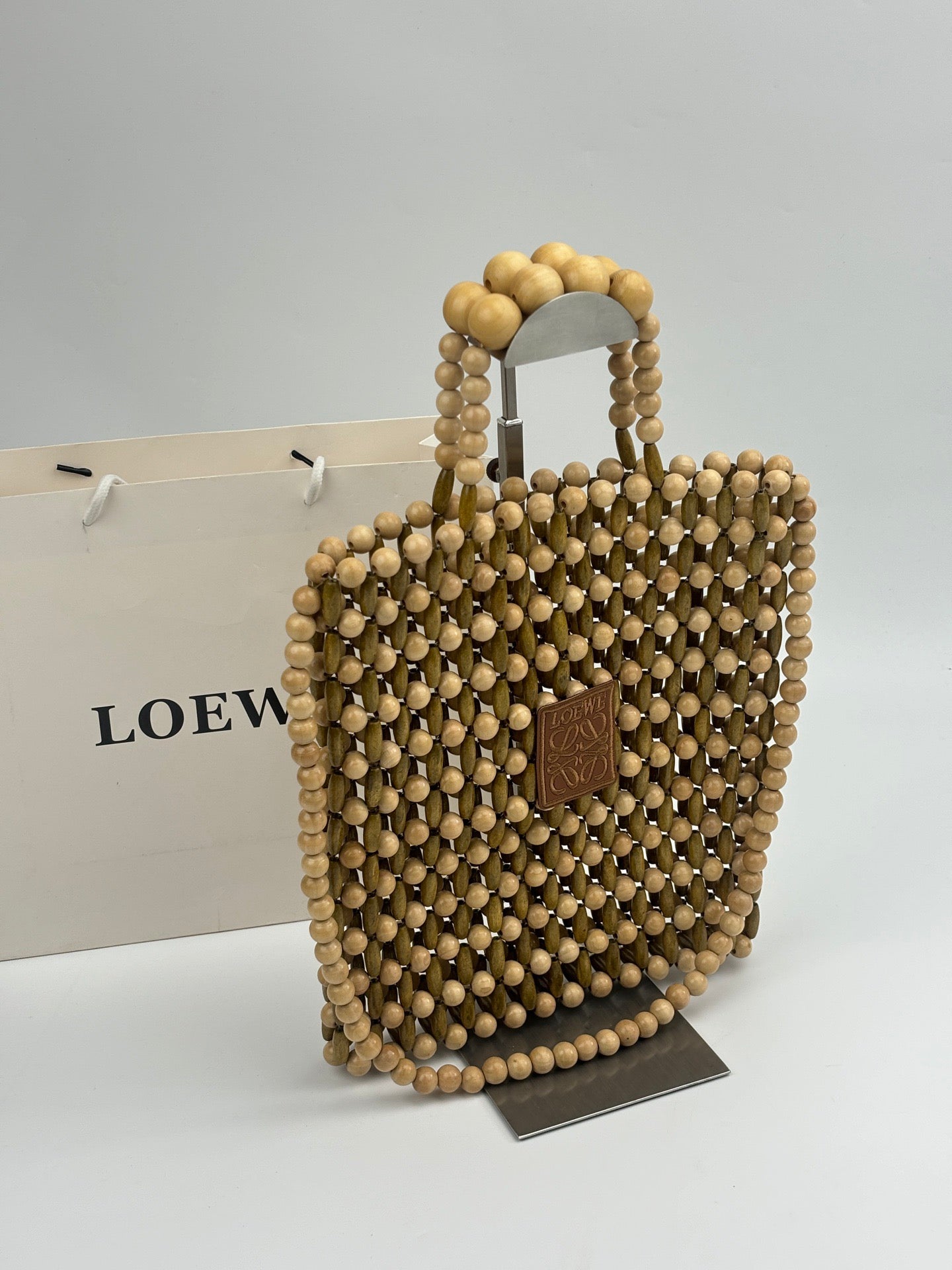 Anagram Wooden Bead Tote