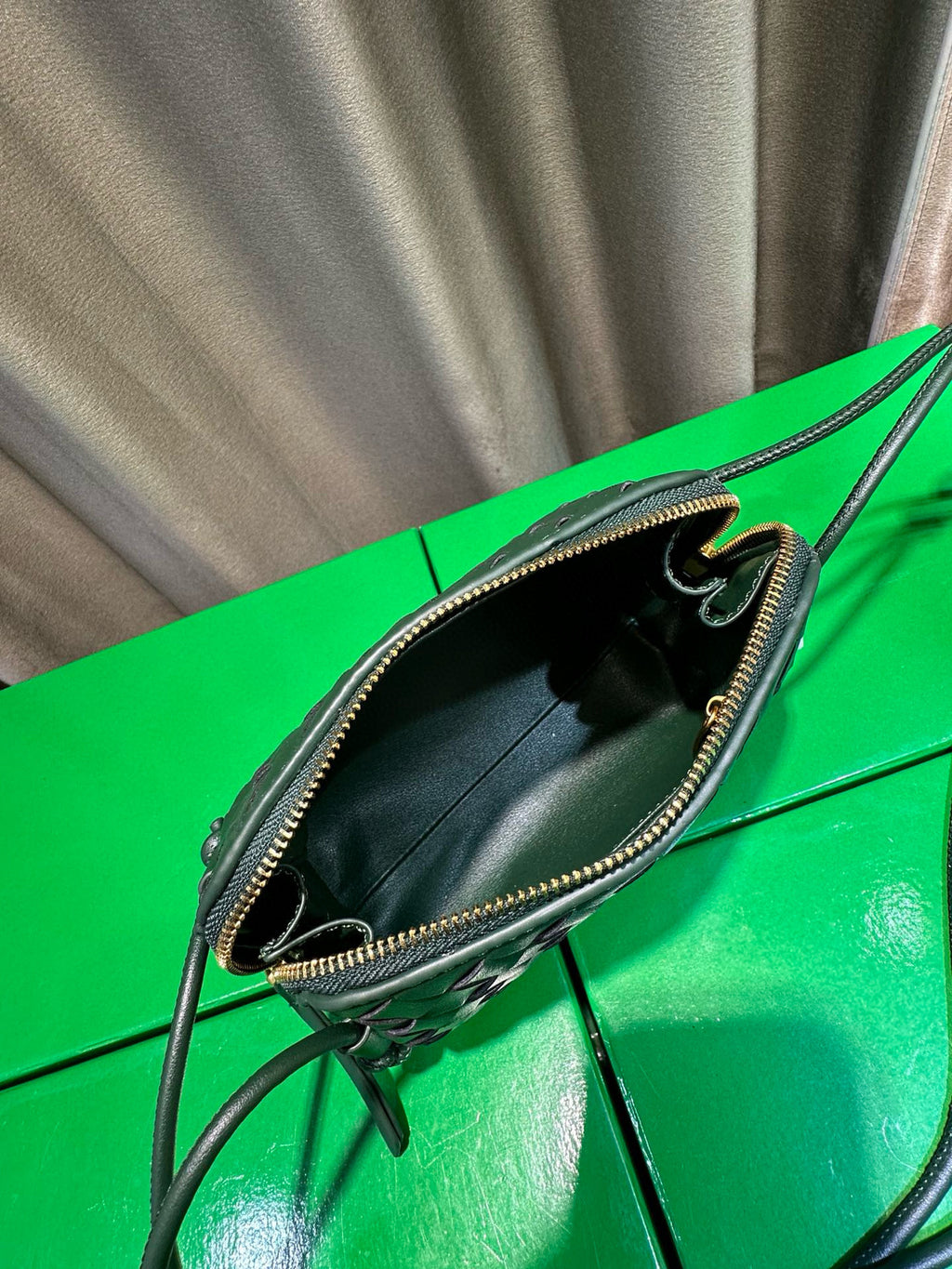 Woven Leather Concert Pouch