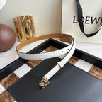 Anagram Buckle Leather Belt