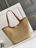 Raffia Woven Tote Bag