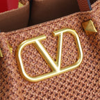 Handwoven Studded Tote Bag