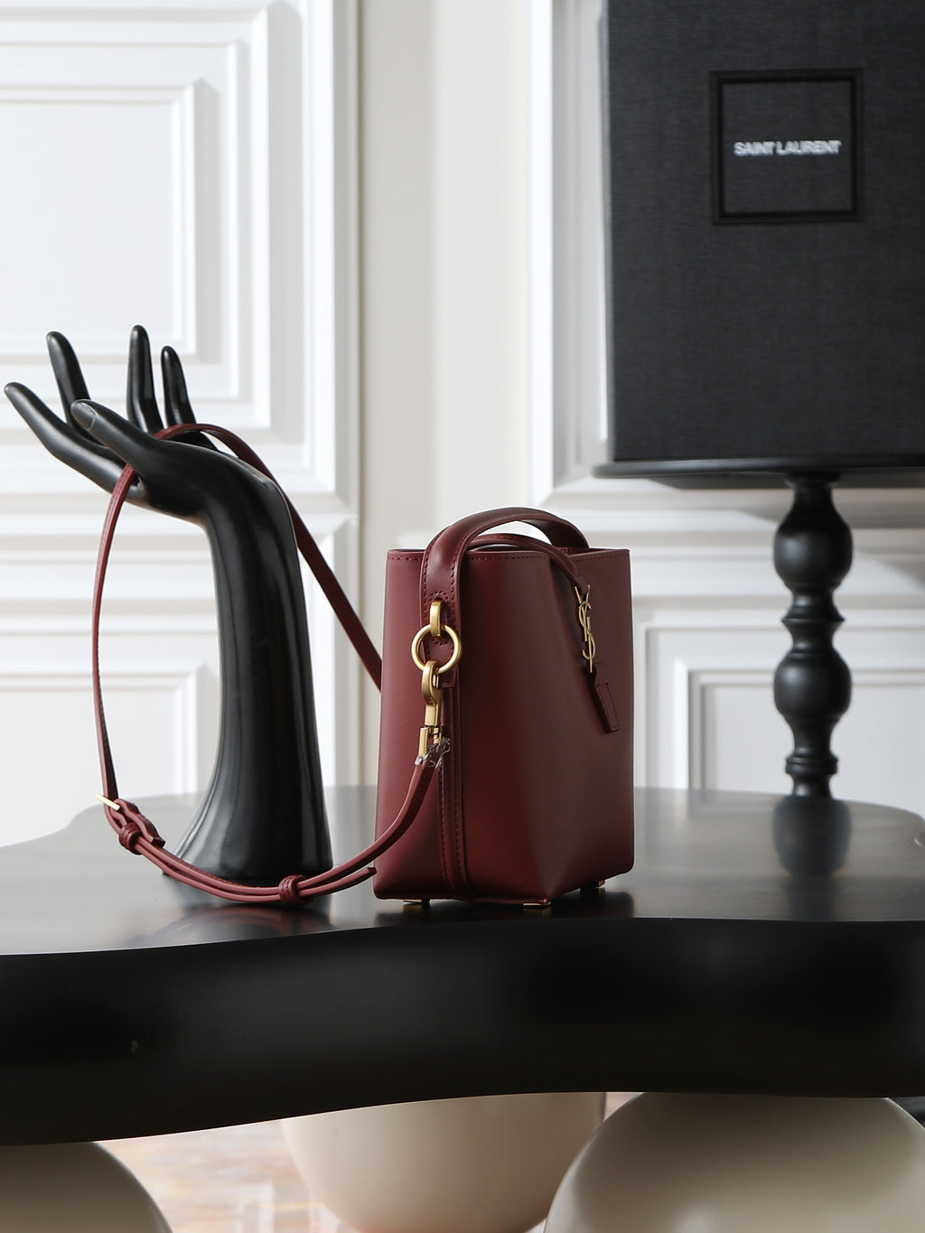 Bucket Bag | LE 37 | Smooth Calfskin | Dark Red (Premium Quality )