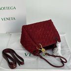 Soft Suede Parachute-Style Woven Bag