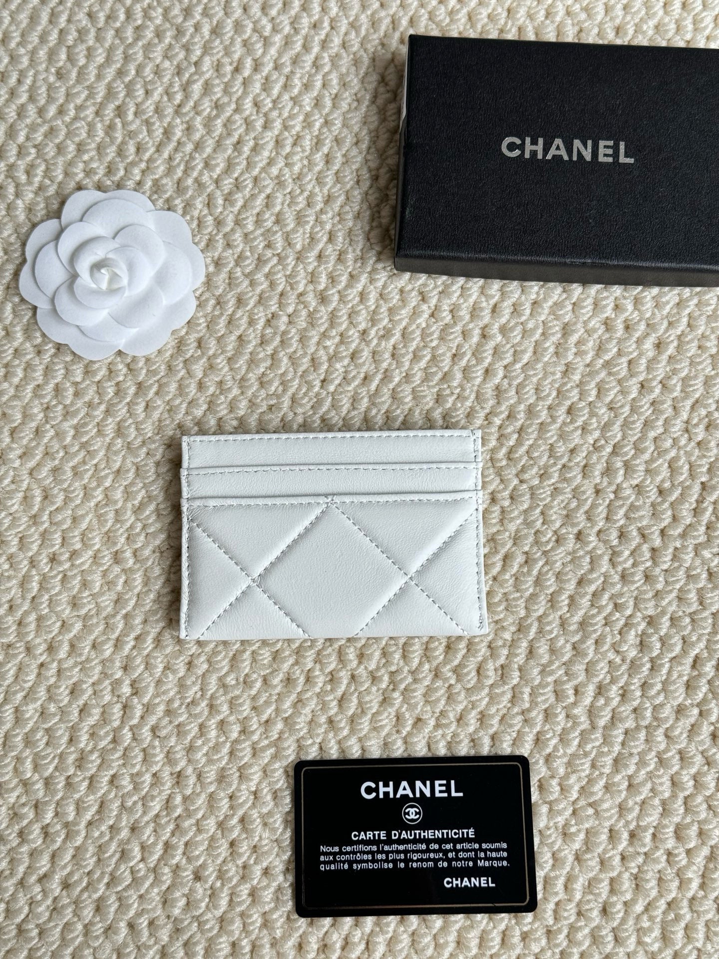 Quilted Lambskin Card Holder