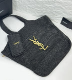 ICARE Natural Raffia Large Handwoven Tote Bag (High quality )