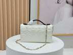 D Bow Top Handle Crossbody Bag