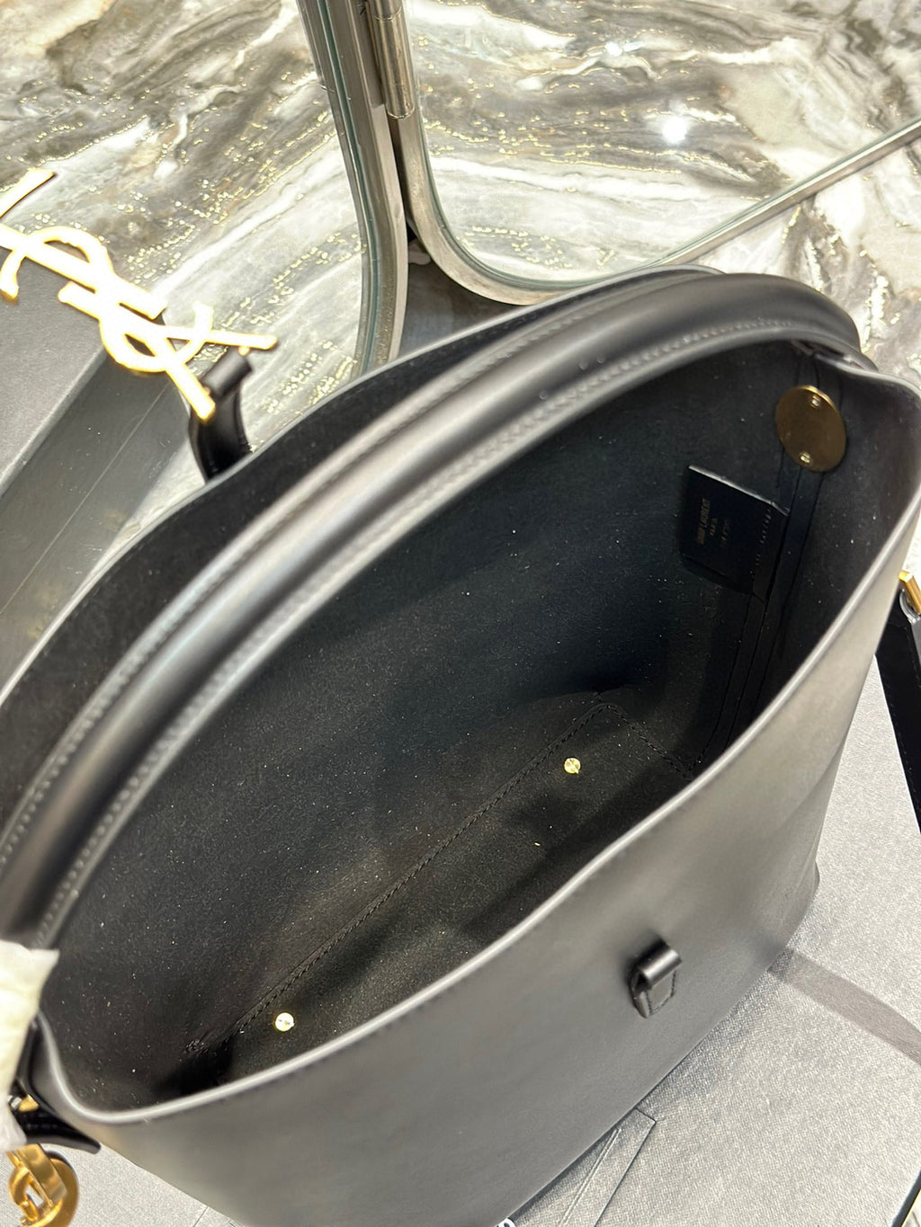 Y Bucket Bag in Original Italian Calfskin