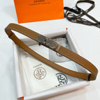 Slim Leather Waist Belt – Adjustable Fit