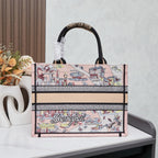 D Elegant Oversized Embroidered Tote Bag