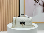 D Bow Top Handle Crossbody Bag