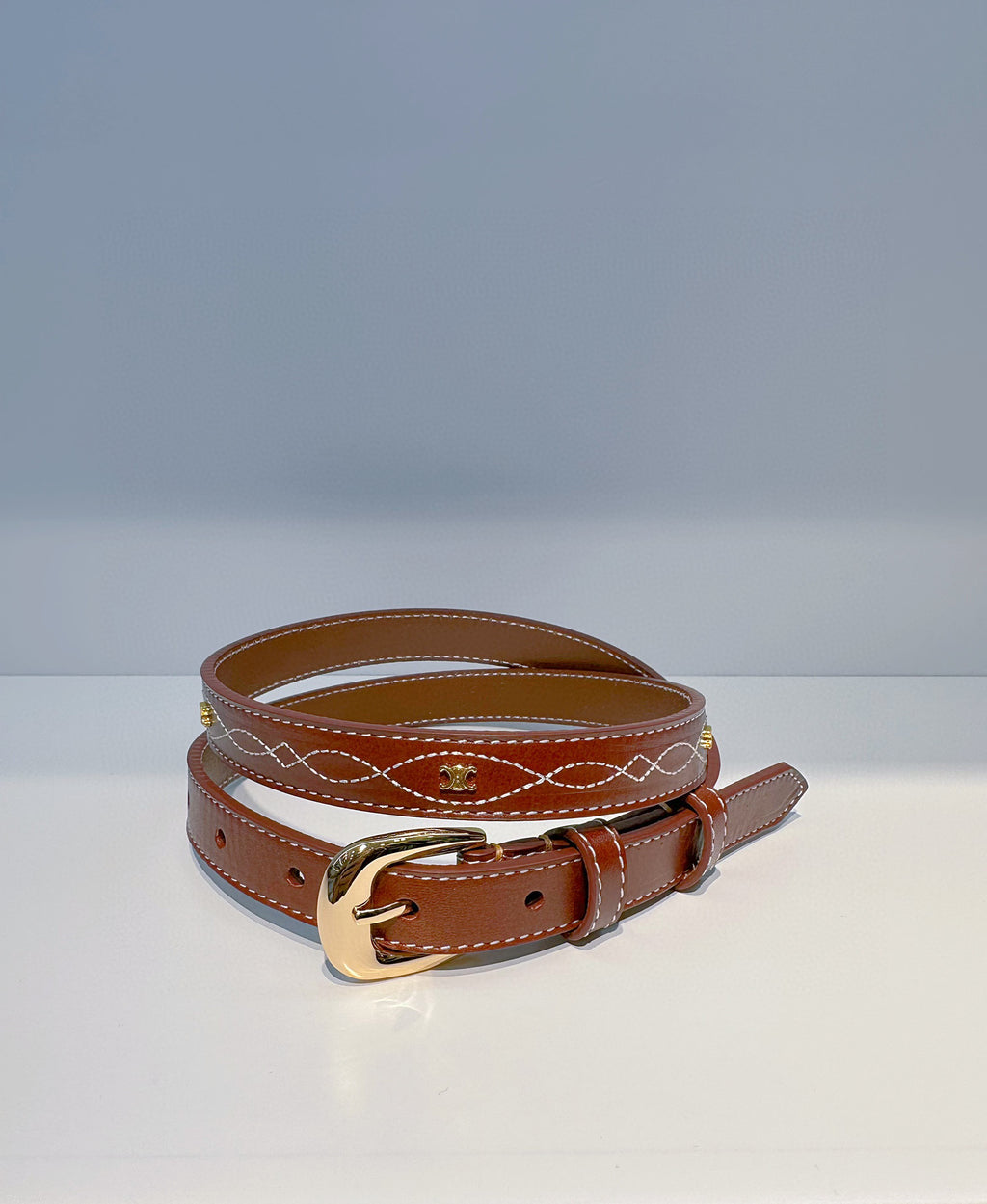 C Women's Belt – Handmade Tanneries Haas Novonappa Leather, Vintage French Style