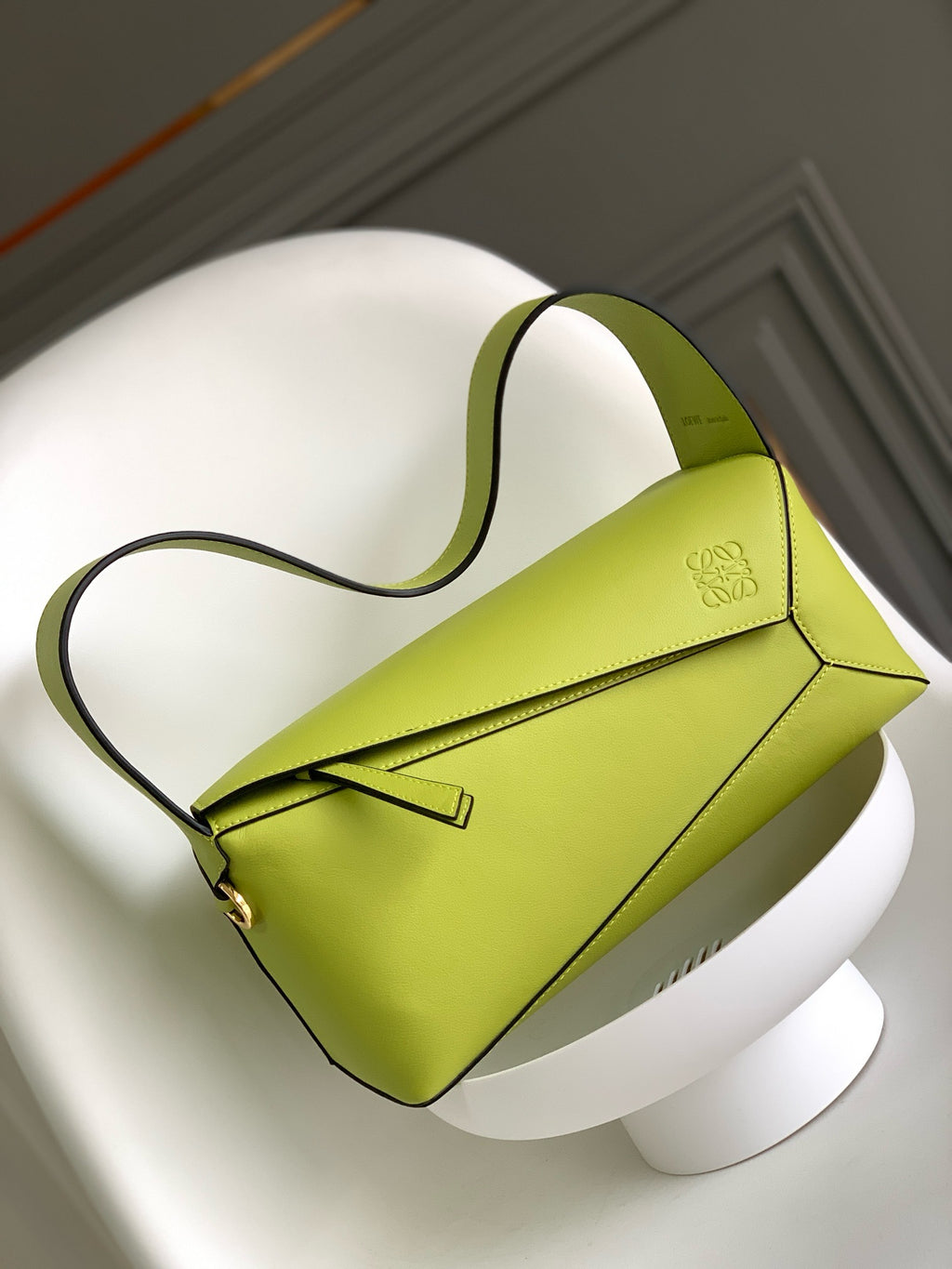 Premium Geometric Soft Leather Shoulder Bag – DSX