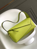 Premium Geometric Soft Leather Shoulder Bag – DSX