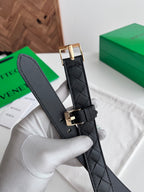 2.5 Women’s Handwoven Intreccio Leather Belt — New 2025