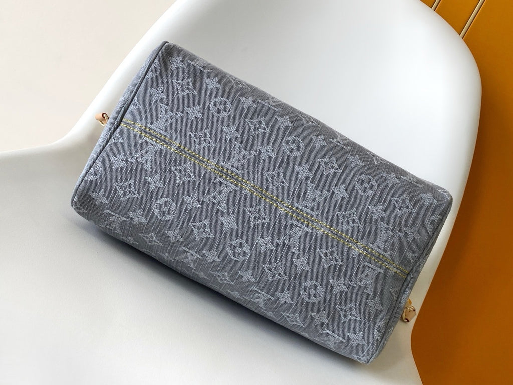 Speedy Soft 30 — Monogram Denim Handbag  (Premium Quality )