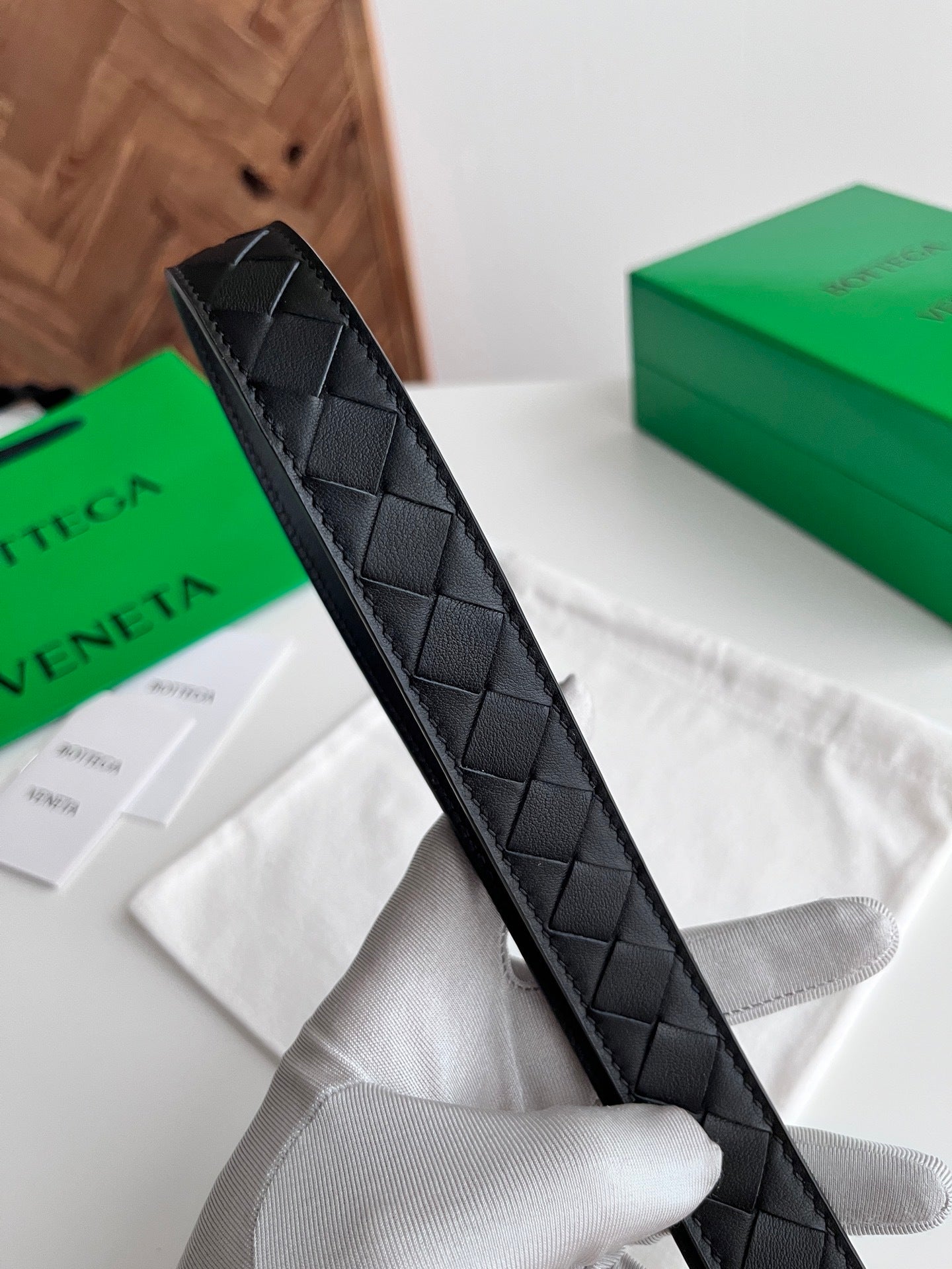 2.5 Women’s Handwoven Intreccio Leather Belt — New 2025