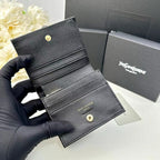 Y Compact Leather Bi-Fold Wallet