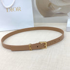 Slim Reversible Leather Waist Belt – 2.0cm