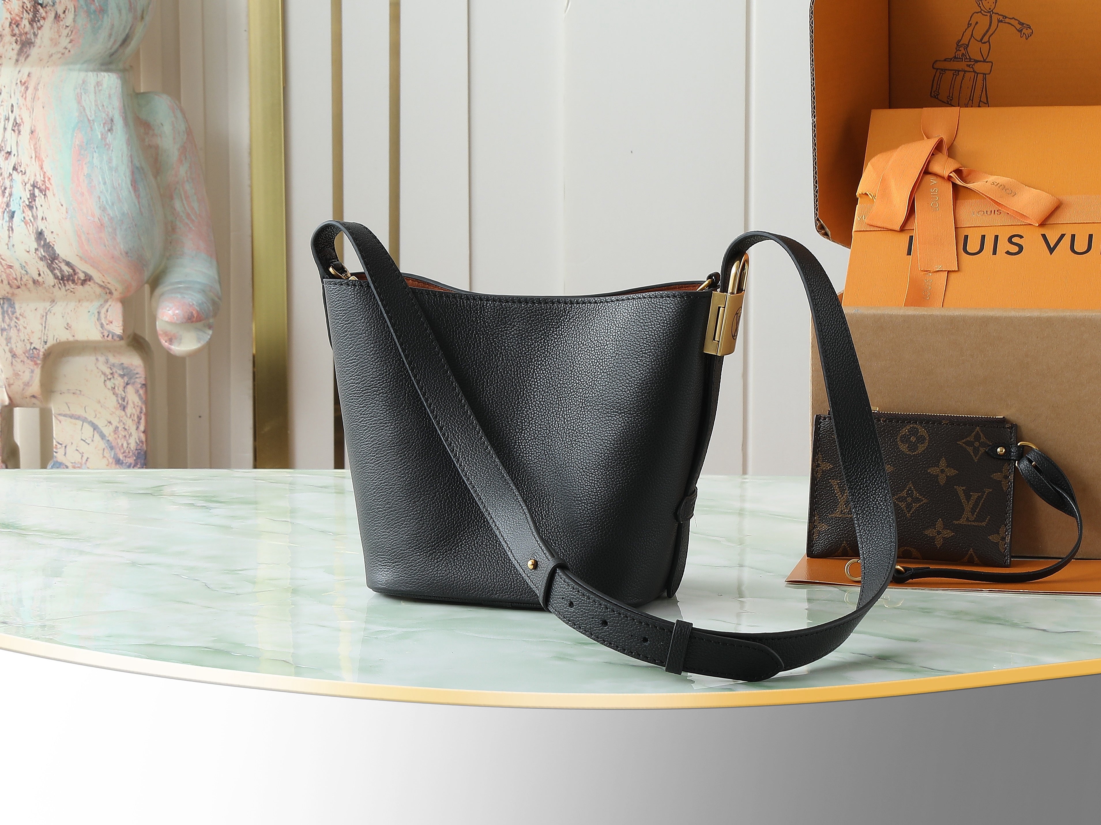 Low Key All In BB Bucket Bag | Full Leather |Premium Quality|