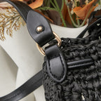 M. M Woven Bucket Bag