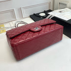 Maxi Quilted Flap Bag in Lambskin — 33cm