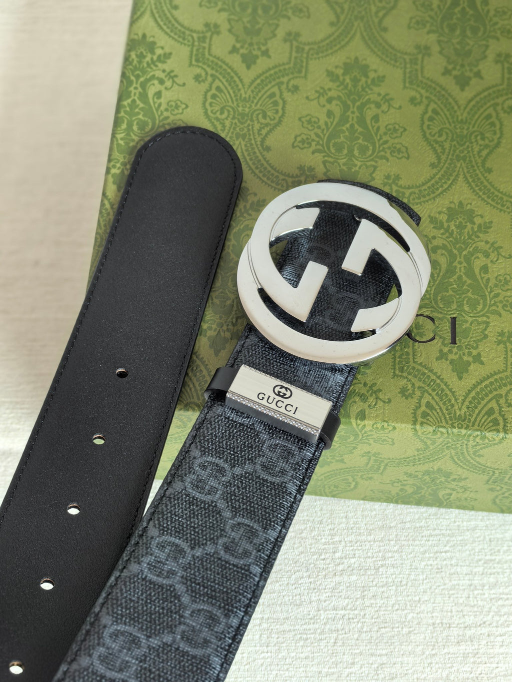 Men’s Interlocking Double Buckle Reversible Belt — 3.8 cm