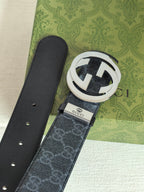 Men’s Interlocking Double Buckle Reversible Belt — 3.8 cm