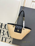 Woven Basket Beach Tote – 2025 Summer Edition
