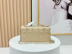D Bow Top Handle Crossbody Bag