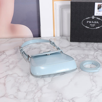 Pr*da Cl*eo Mini Bag in Brushed Leather - Your Modern Elegance Essential!