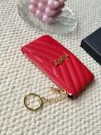 Luxury Quilted Key Pouch