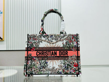 D!or Book Tote (DIOR WHITE SUN)