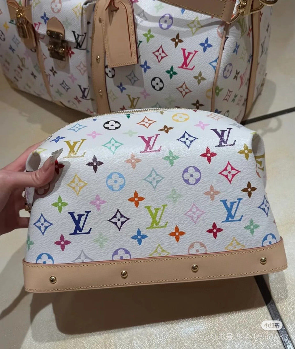 Monogram Multicolor Pouch | Large| Premium quality