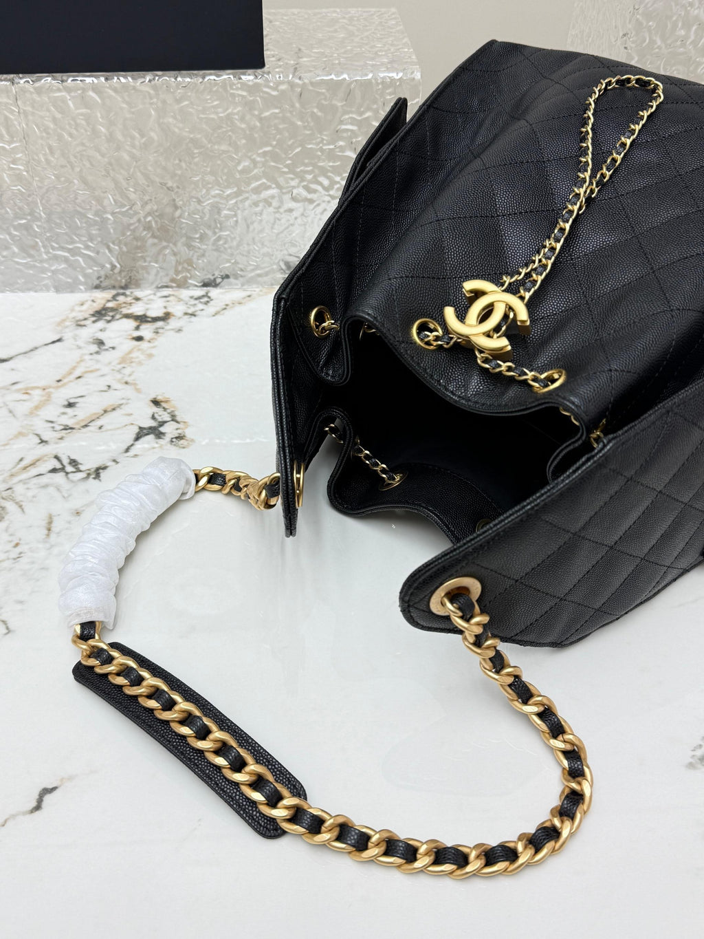 Caviar Leather Hobo Bag | 25C | Large | Premium quality|