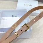 Slim Reversible Leather Waist Belt – 2.0cm