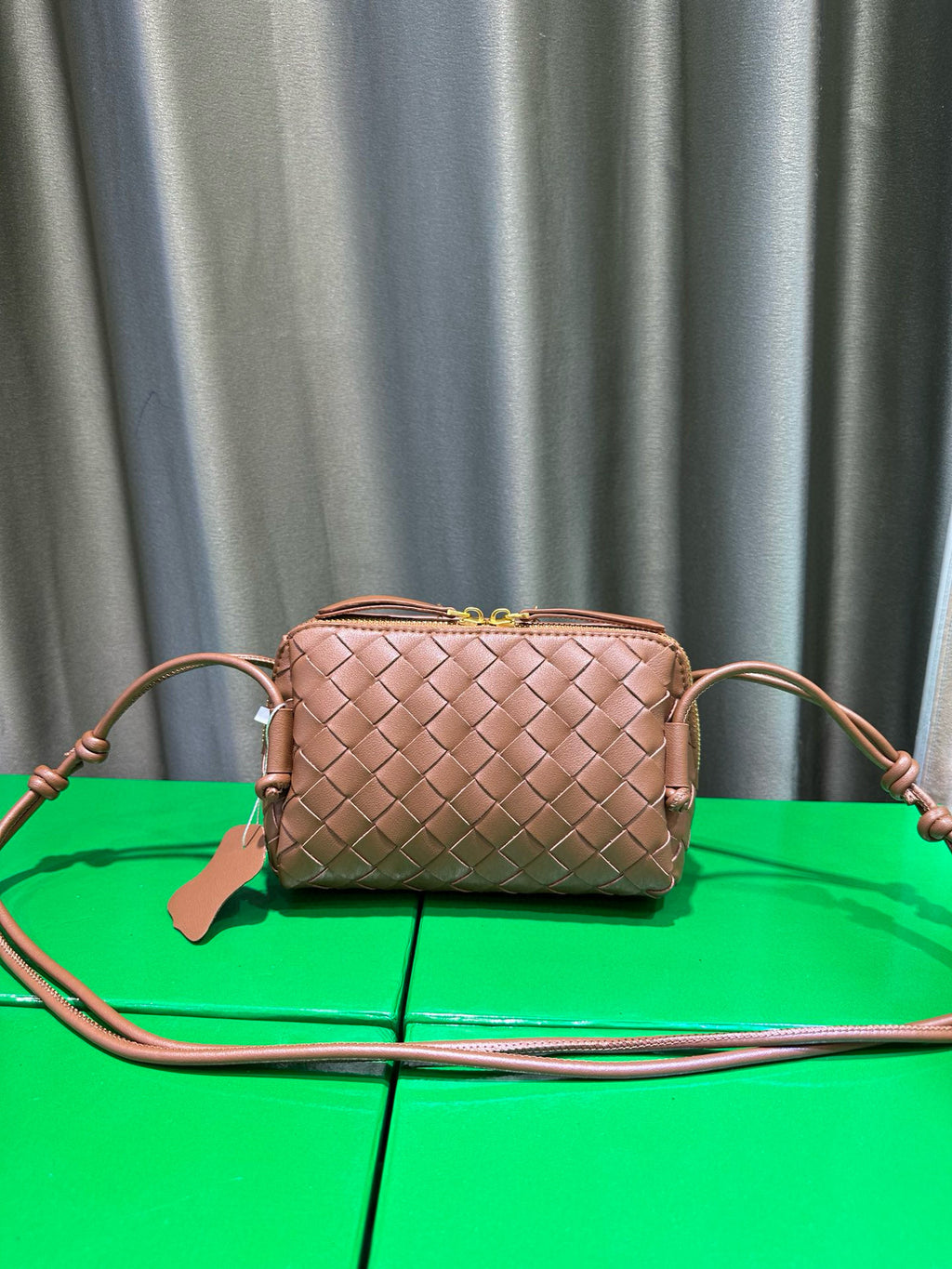 Woven Leather Concert Pouch