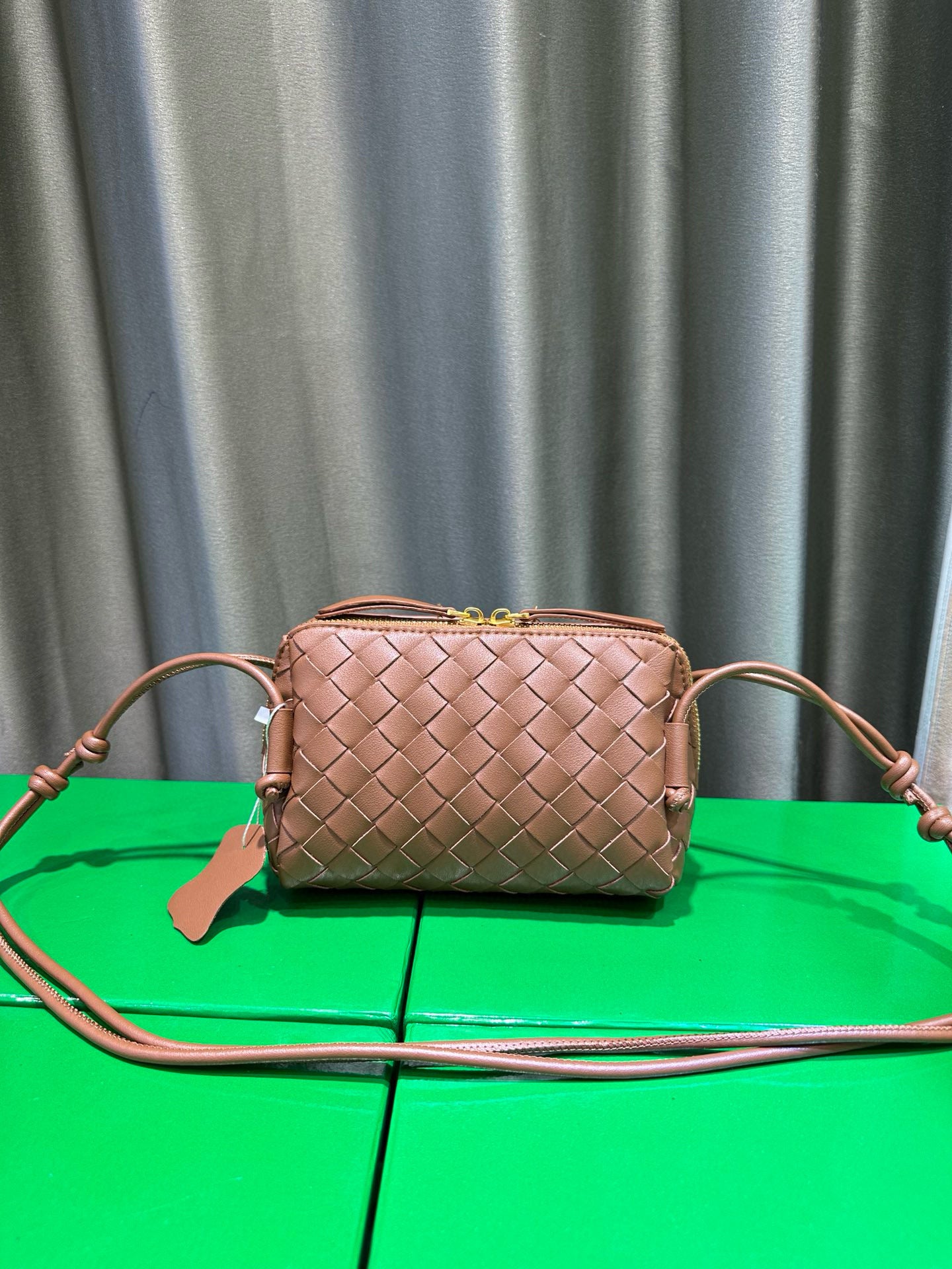 Woven Leather Concert Pouch