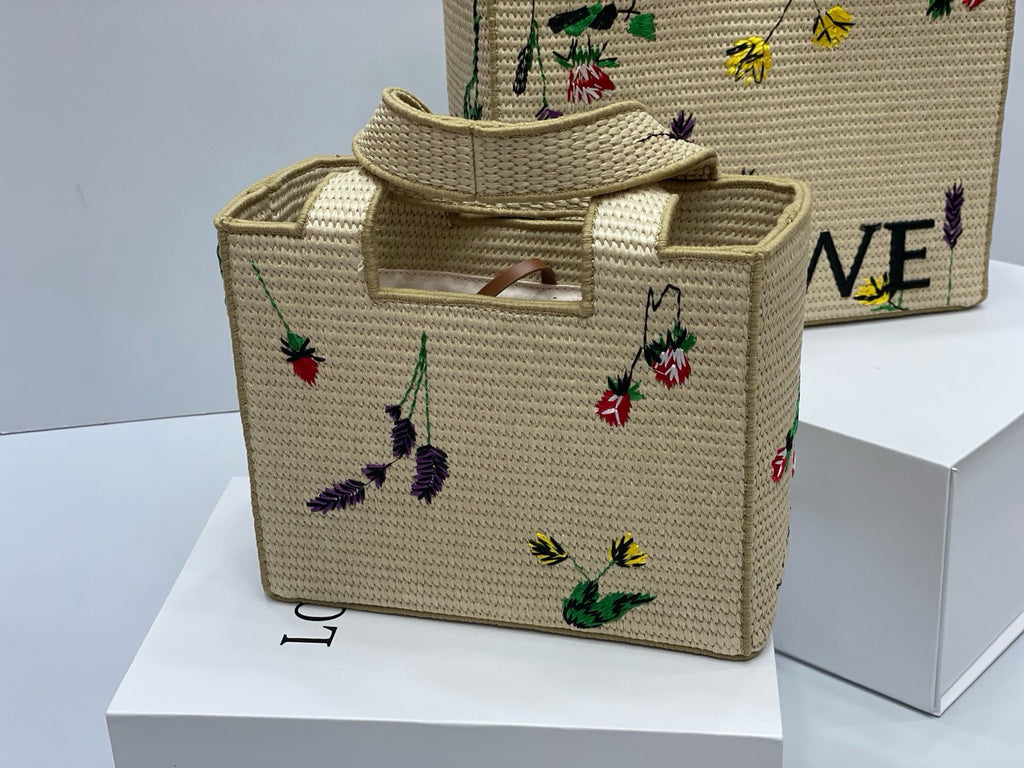 Summer Woven Tote Bag