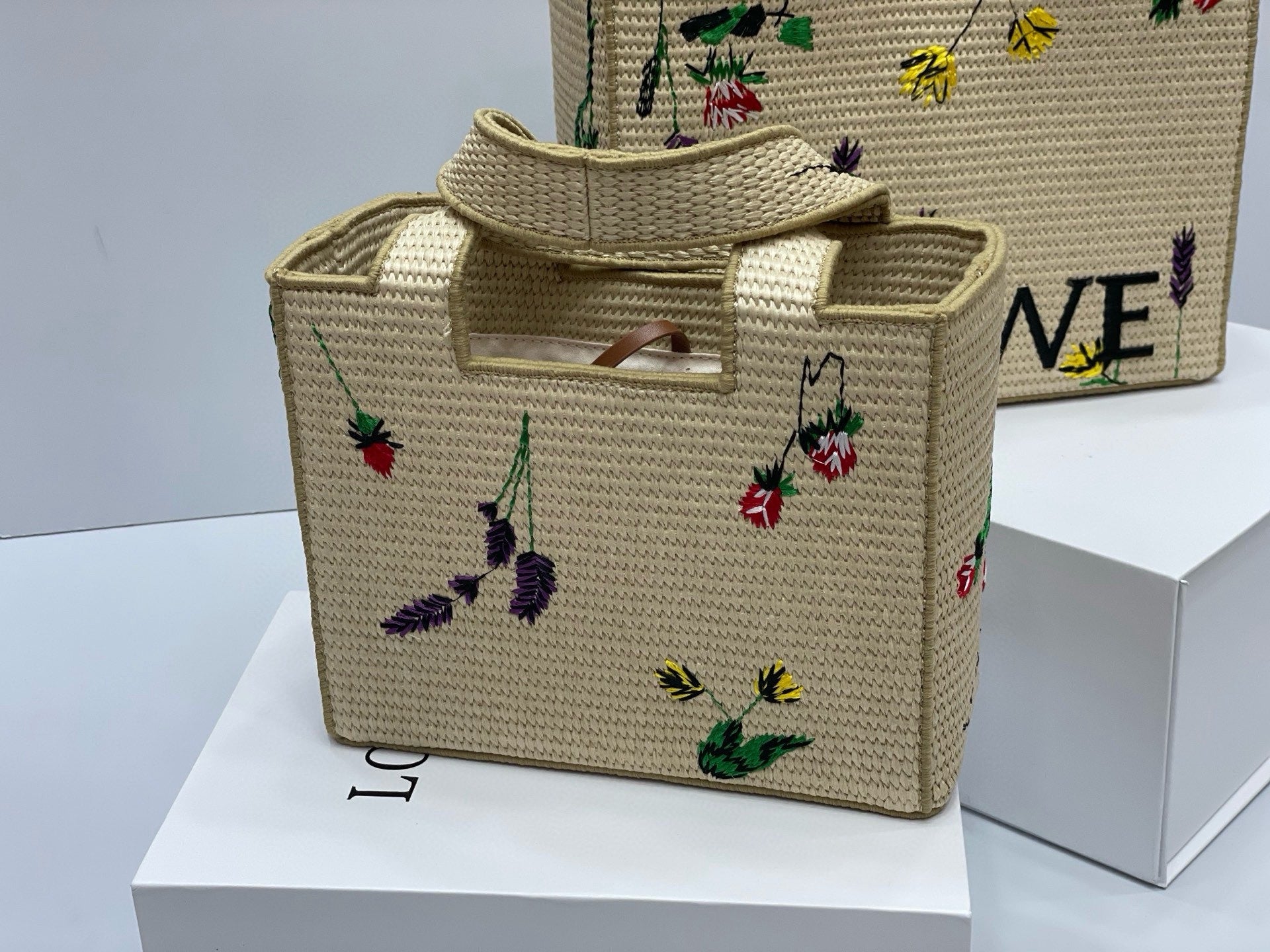 Summer Woven Tote Bag