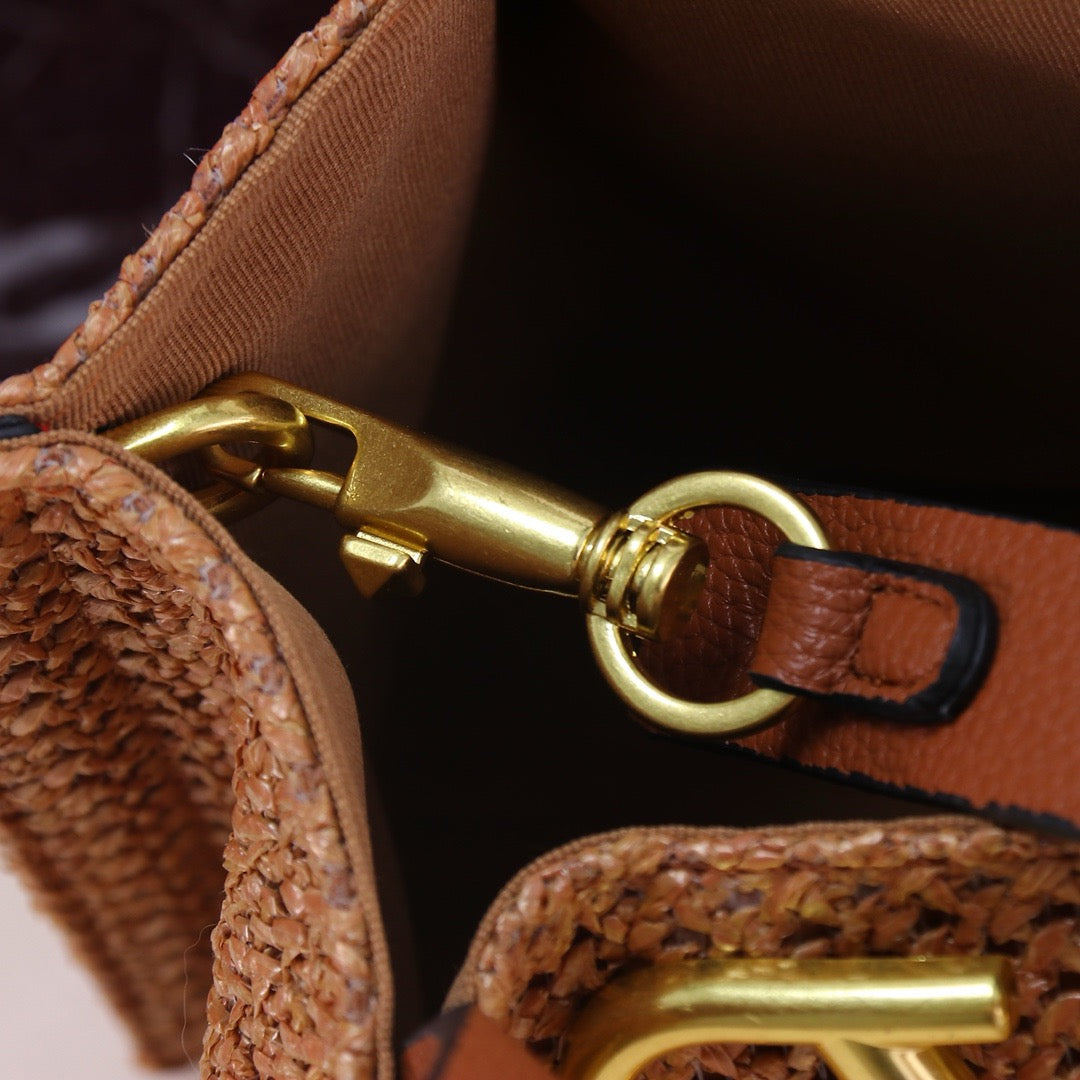 Handwoven Studded Tote Bag