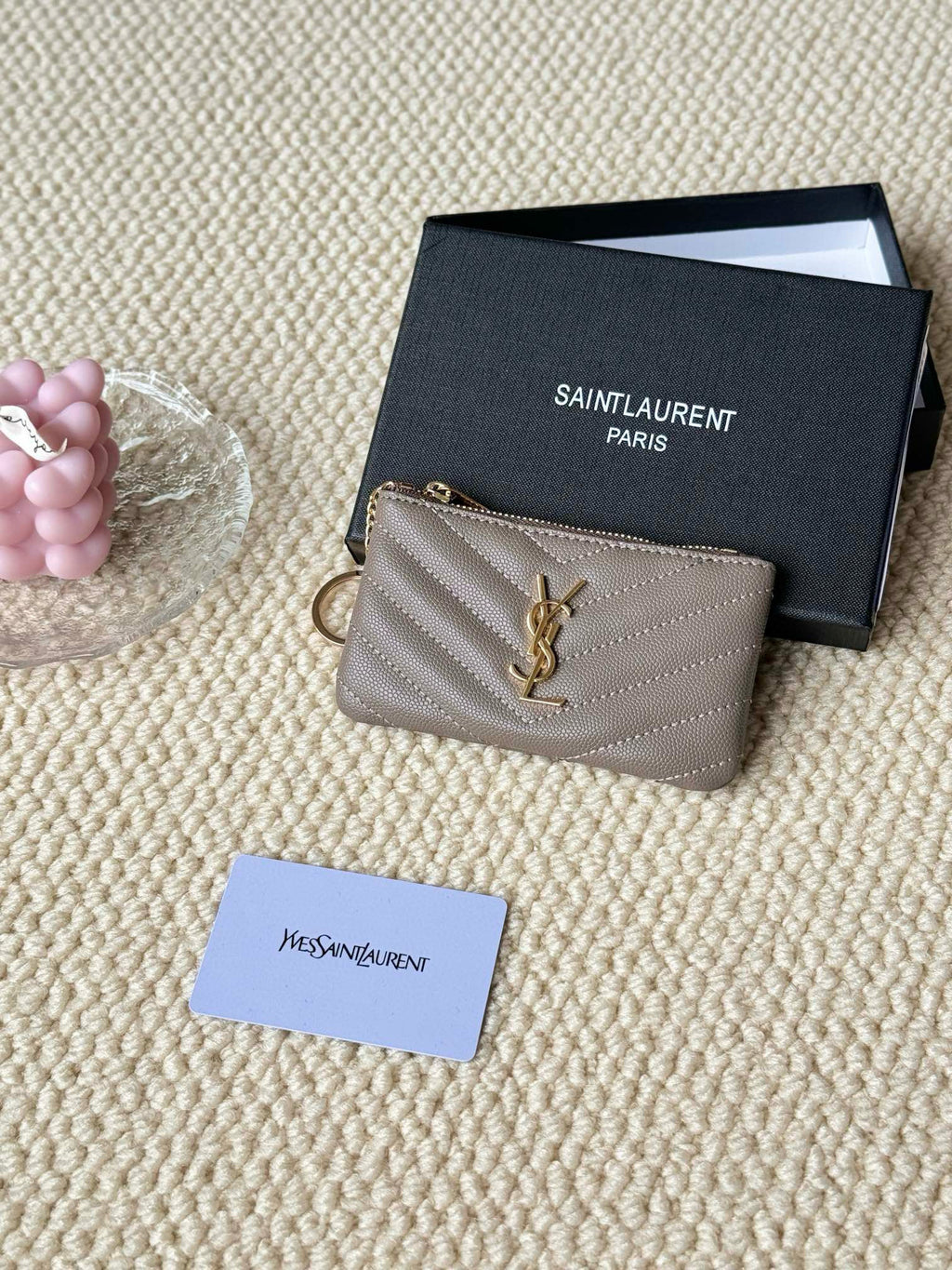 Luxury Quilted Key Pouch