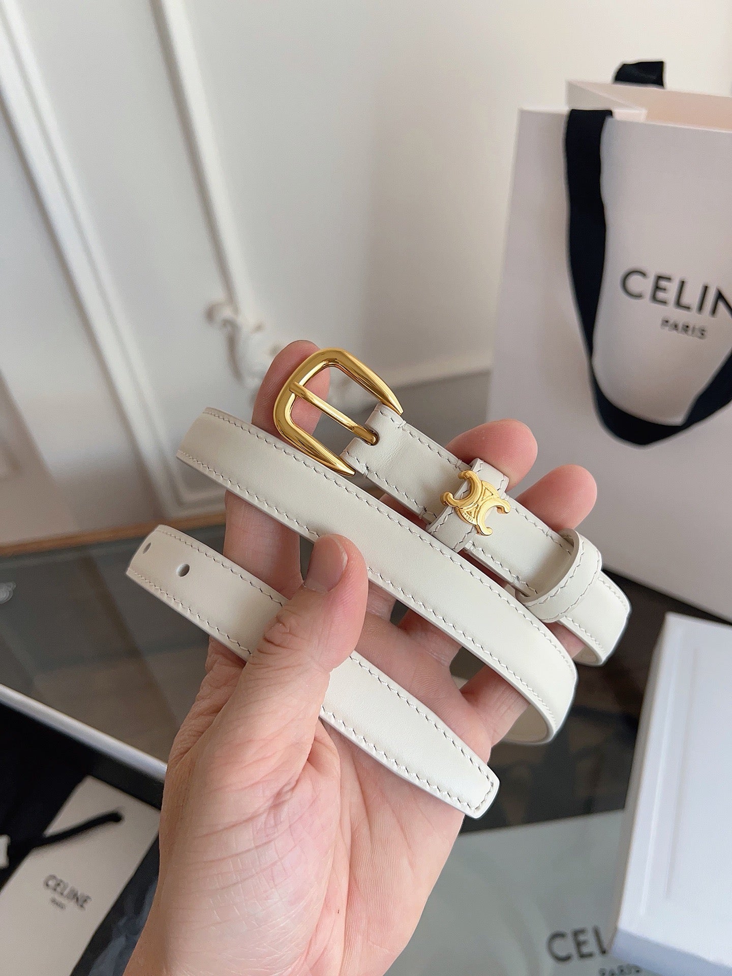 Vivienne Taurillon Belt | 18mm